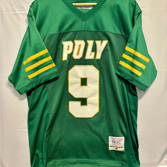 JuJu Smith-Schuster Long Beach POLY HS Jersey Men’s 2XL Green #9 Stiched - Picture 1 of 7